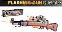 19" LIGHT UP TOY SHOTGUN WITH MILITARY ROBOT WITH SOUND(sold by image