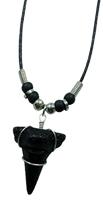 BLACK SHARK TOOTH ROPE NECKLACES image