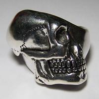 SIDWAYS SKULL HEAD BIKER RING image