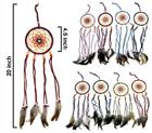 INDIAN STYLE SEED BEADS BEADED DREAM CATCHER-* CLOSEOUT 5.00 EA image