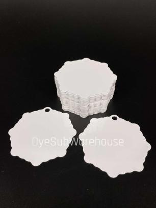 Dye Sublimation 3 x 3 Double Sided Snowflake Ornament image