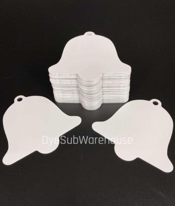 Dye Sublimation 3.37 x 3.34 Double Sided Bell Ornament image