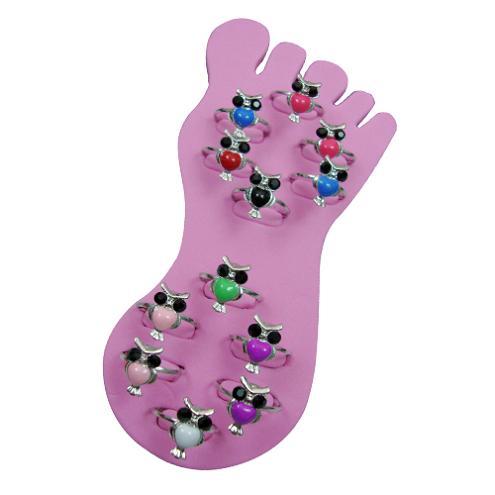 Owl Toe Rings image
