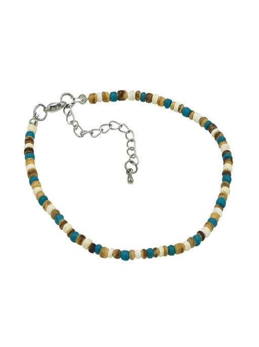 Coconut Heishi Beads Adjustable Anklet image