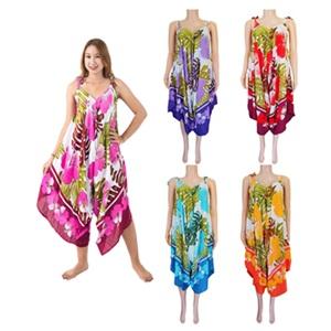 Tropical Floral and Leaves Print Jumpsuit image