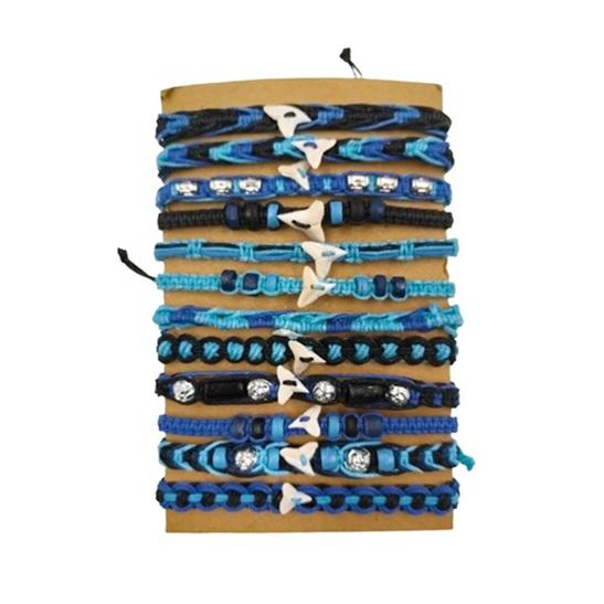 Shark's Tooth Pendant With Wax Cord Bracelet image