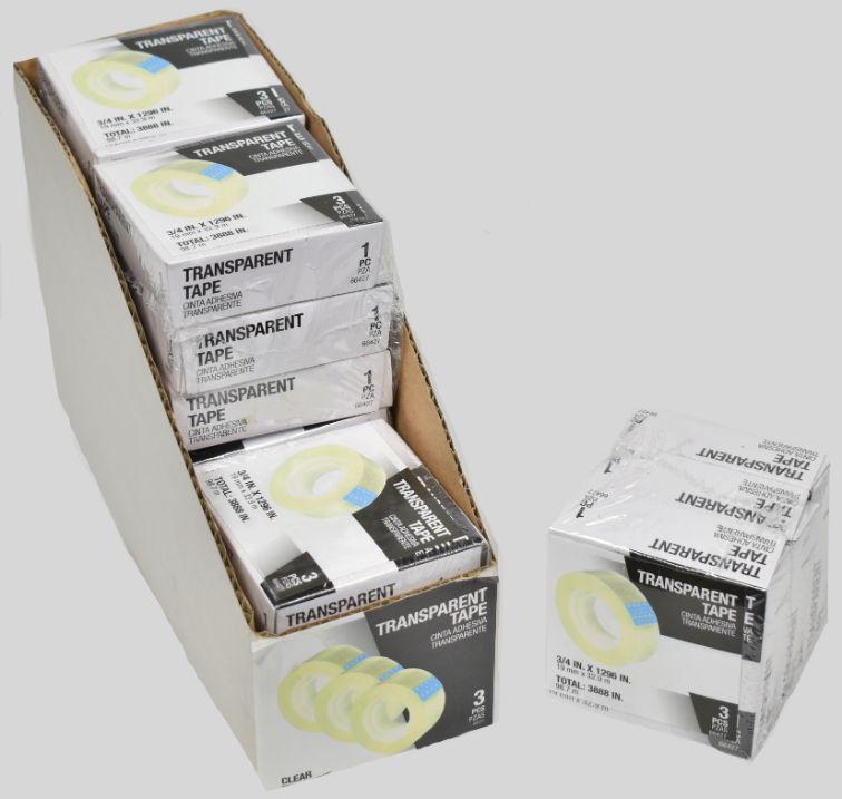 Transparent Tape - Pack of 3 image