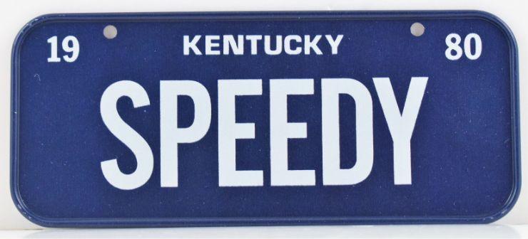 Vintage 1980 All Metal Bicycle Tag Kentucky image