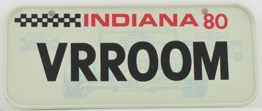 Vintage 1980 All Metal Bicycle Tag Indiana image