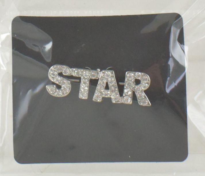RHINESTONE STAR PIN/ORNAMENT image