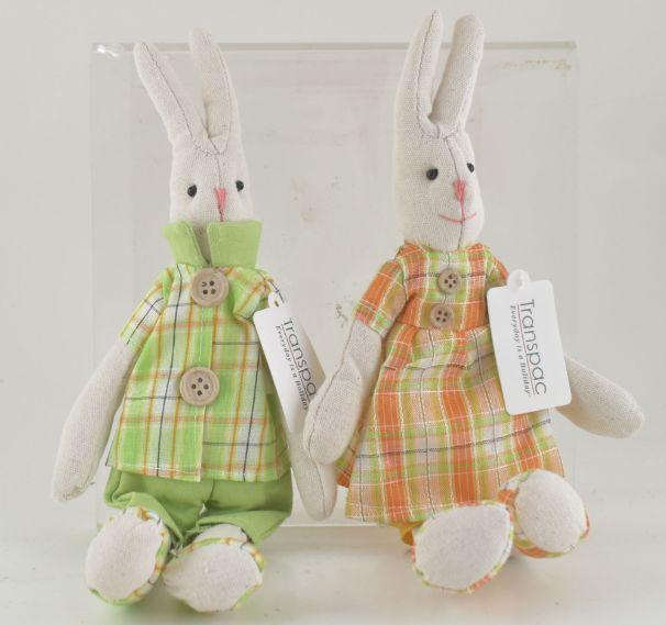 Sm Fabric Tall Tail Bunny 2 Asst image