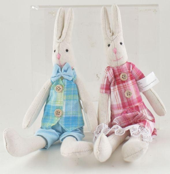 Sm Fabric Tall Tail Bunny 2 Asst image