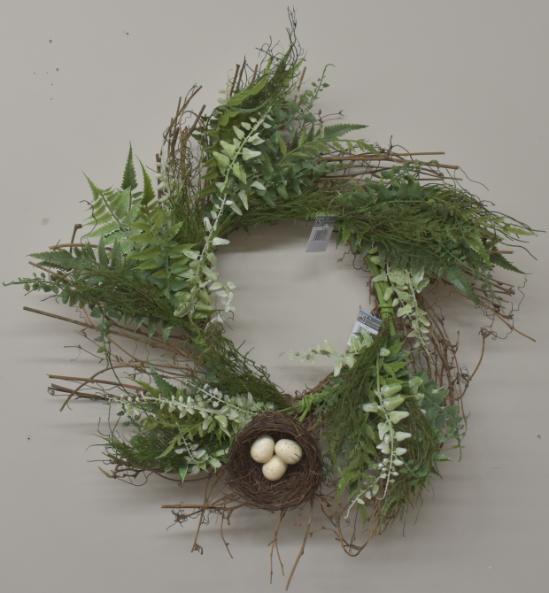 Fern Twig Nest Wreath Home Decor image