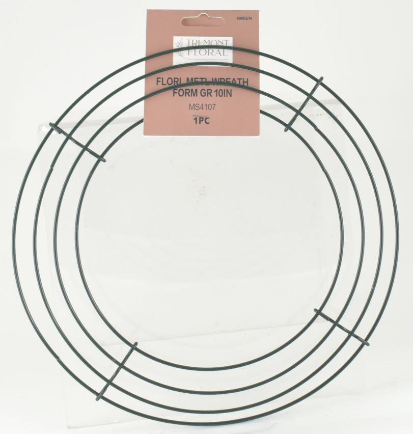10" Round Metal Wreath Form image