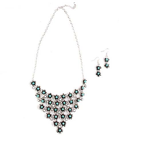 Native Pride American Indian - 3 Pc Necklace & Earrings Sets