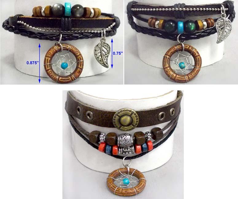 Native Pride Jewelry Beaded Dream Catcher Bracelets image