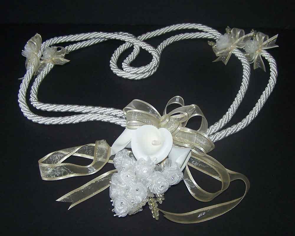Hand-Made Wedding Lassos - Lazos De Boda - Ivory Color image