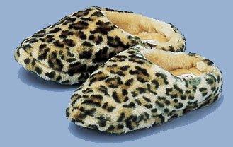 Girls Plush Slippers - Leopard Prints image