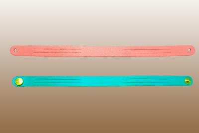 Name Braid Leather Bracelets (Unbraided Colors) ½" W image
