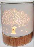 White Electric oil burner