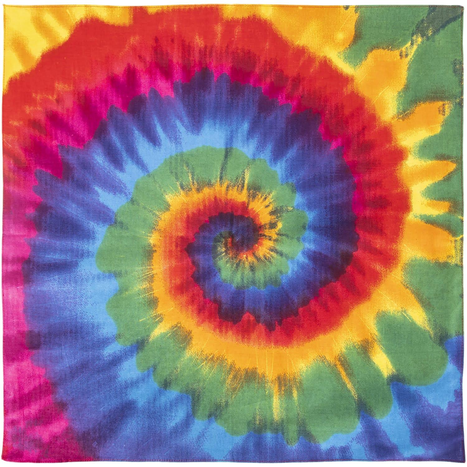 Rainbow 2 - Tie Dye Bandana - 12 pieces image