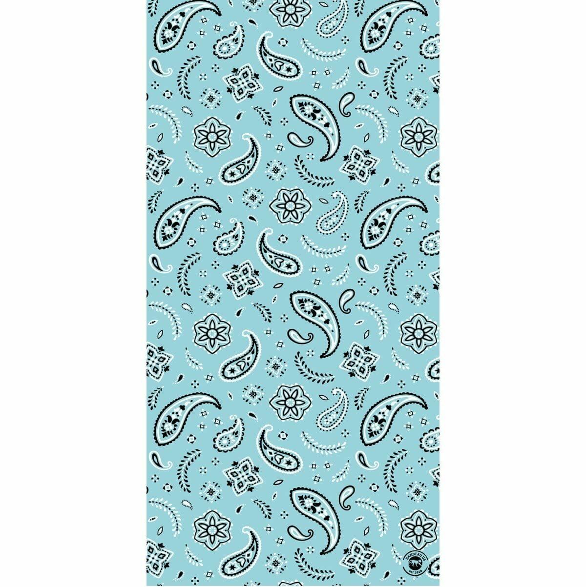 All Over Paisley Tube Headband - 12 pieces, Aqua image