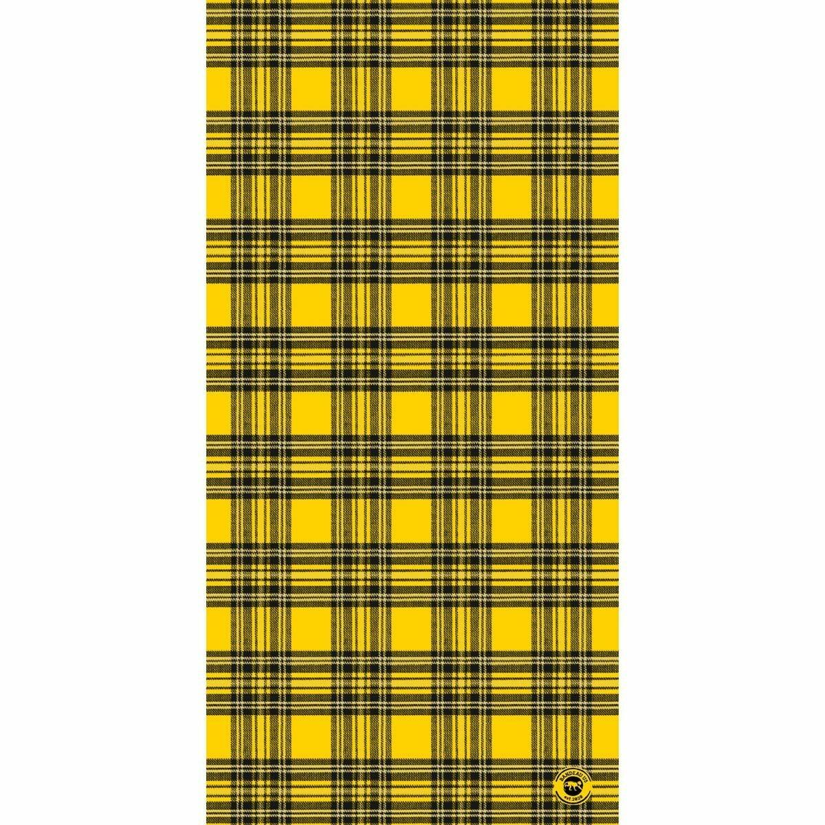Plaid Tube Headband - 12 pieces, Yellow image
