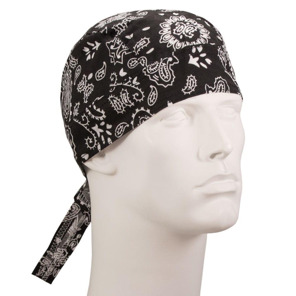 Paisley Head Wrap - 100% Cotton - Imported - 600pcs/Case, Black image