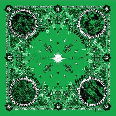 Jesus Christ - Christian Bandana - Kelly - 22×22 Inch - 22 Inch x 22 Inch, 600pcs/Case image