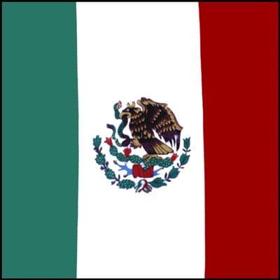 Mexico Flag Bandana - 22×22 Inch image