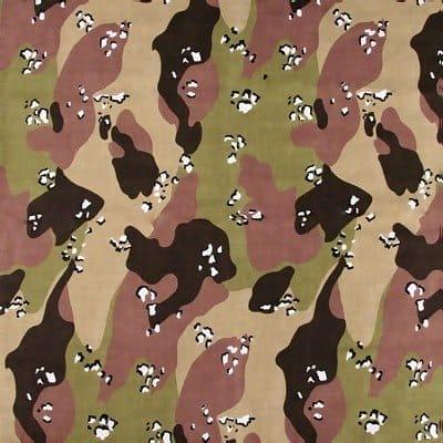 Desert Camo Bandana with Olive - 22×22 Inch image