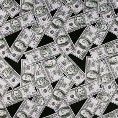 Money Print Bandana - 22×22 Inch image