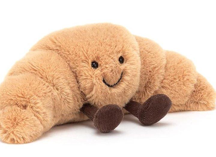 Jellycat Amuseables Croissant Stuffed Toy, Small 8.5 inches - Pastry Plush - Fun Gift Idea (B0866XSSM9) image