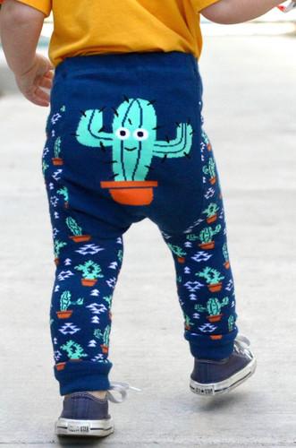 Southwestern Prickly Cactus Cotton Leggings image