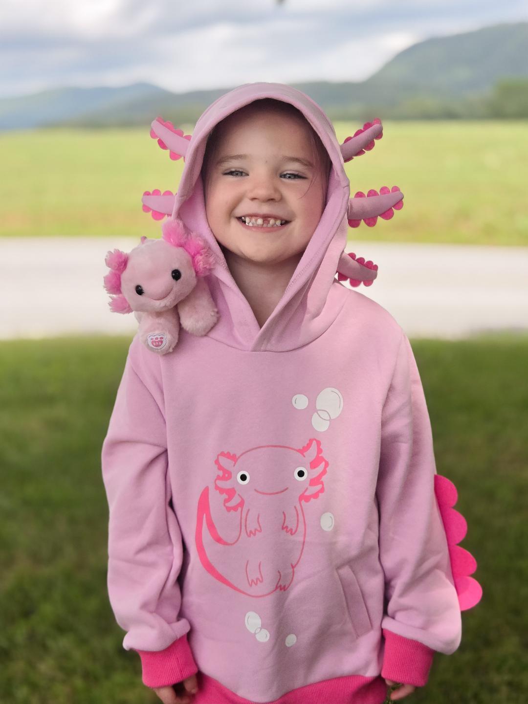 Pink Axolotl Hoodie