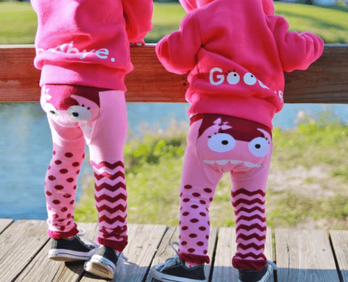 Pink Monster Organic Cotton Leggings