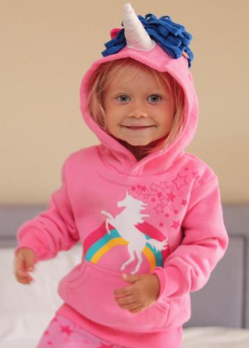 Rainbow Unicorn 3D Hoodie image