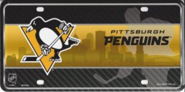 Pittsburgh Penguins Metal License Plate image