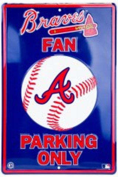 Atlanta Braves Fan Metal Parking Sign image