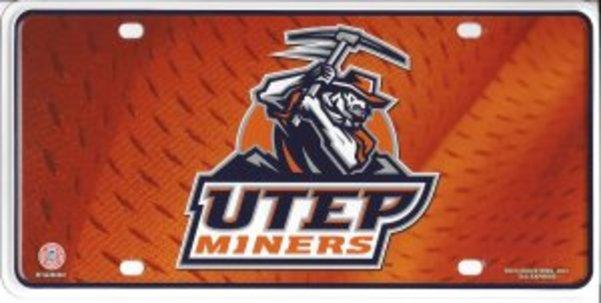 University Of Texas At El Paso Metal License Plate image