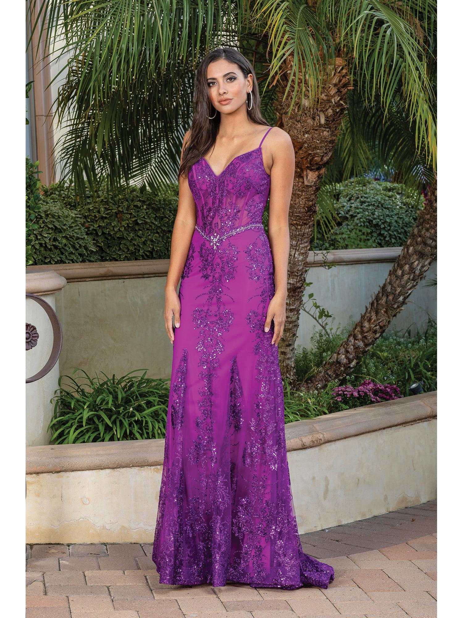 Spaghetti Strap Gown with Embroidered Lace Applique, Illusion Panels, and Flared Skirt Prom Dress - Style 4118 image