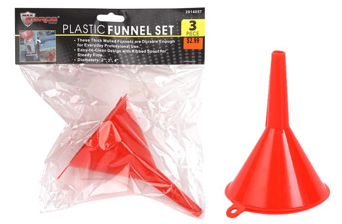 Plastic Funnel Set (3 PC)