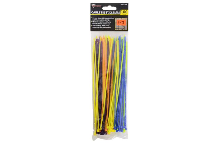 Cable Ties (Colorful) (100 PC) (8 Inch) image