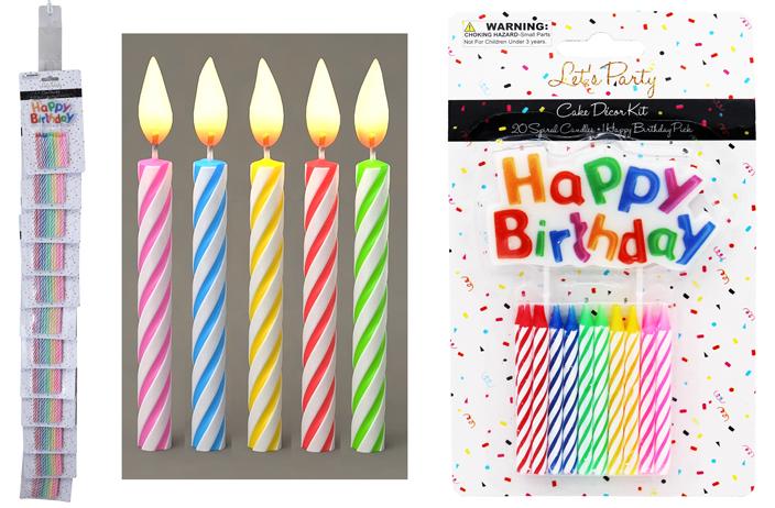 Birthday Candles with Wax Topper (20CT) (Clip Strip) image