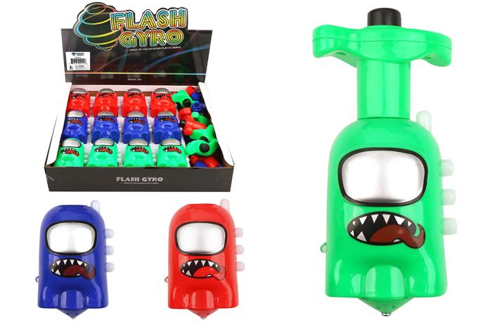 Flashing Toy Top with Music (Monster) image