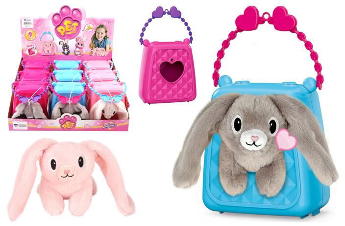 Plush Pet in Hand Bag (Bunny) image