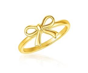 Bow Ring in 14k Yellow Gold