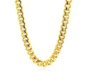 14k Yellow Gold Polished Miami Cuban Chain Necklace (37999) image
