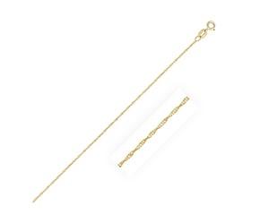 Singapore Chain in 14k Yellow Gold (0.81 mm)