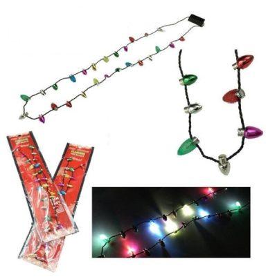 Christmas Mini Bulb Light Up Necklace (6511) image